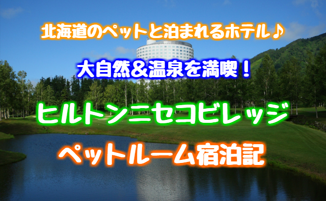 ヒルトンニセコビレッジ ペットルーム宿泊記ブログ お部屋 レストラン ドッグラン ゆったり旅行ブログ