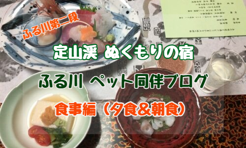 ペットと泊まれる宿 北海道 定山渓 ふる川 ペット同伴ブログ 305号室 朝食 夕食編 ゆったり旅行ブログ